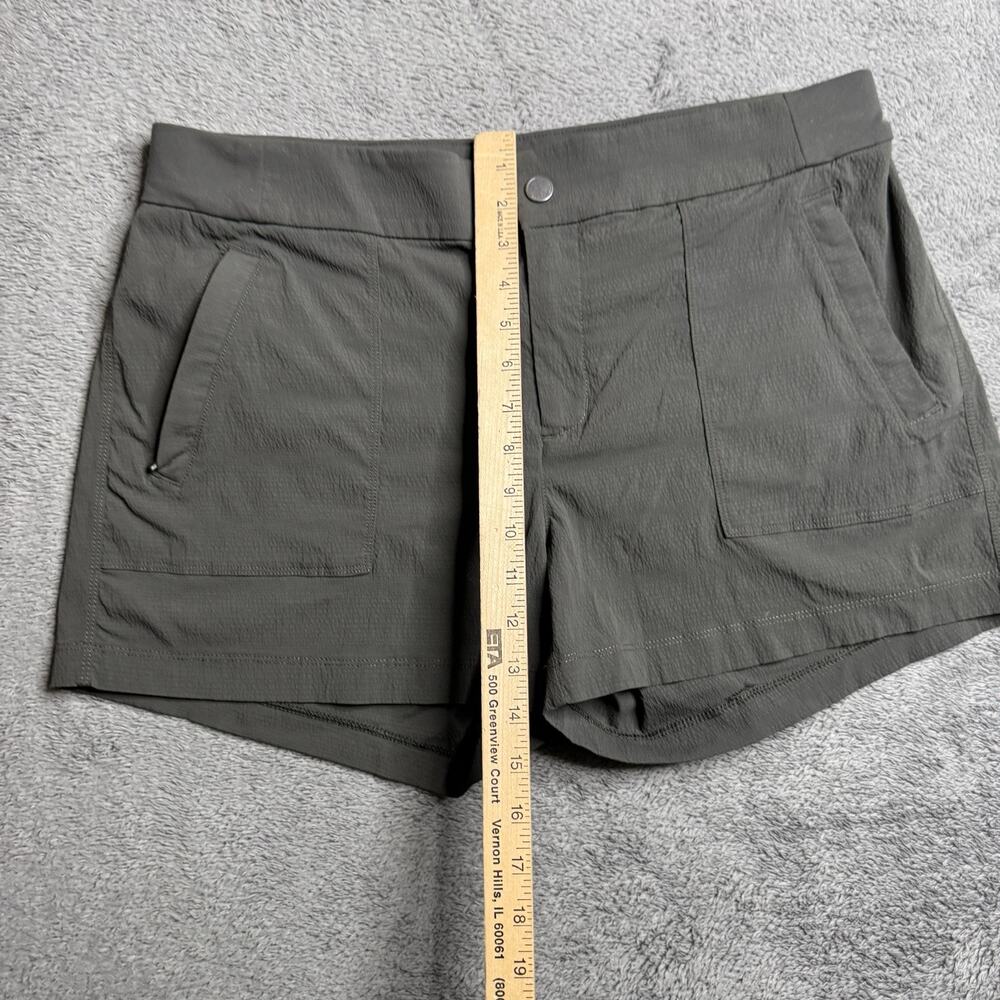 Athleta Trekkie North Shorts Womens 14 Gray Outdoor Hiking Nylon Stretch Gorp - Picture 6 of 10